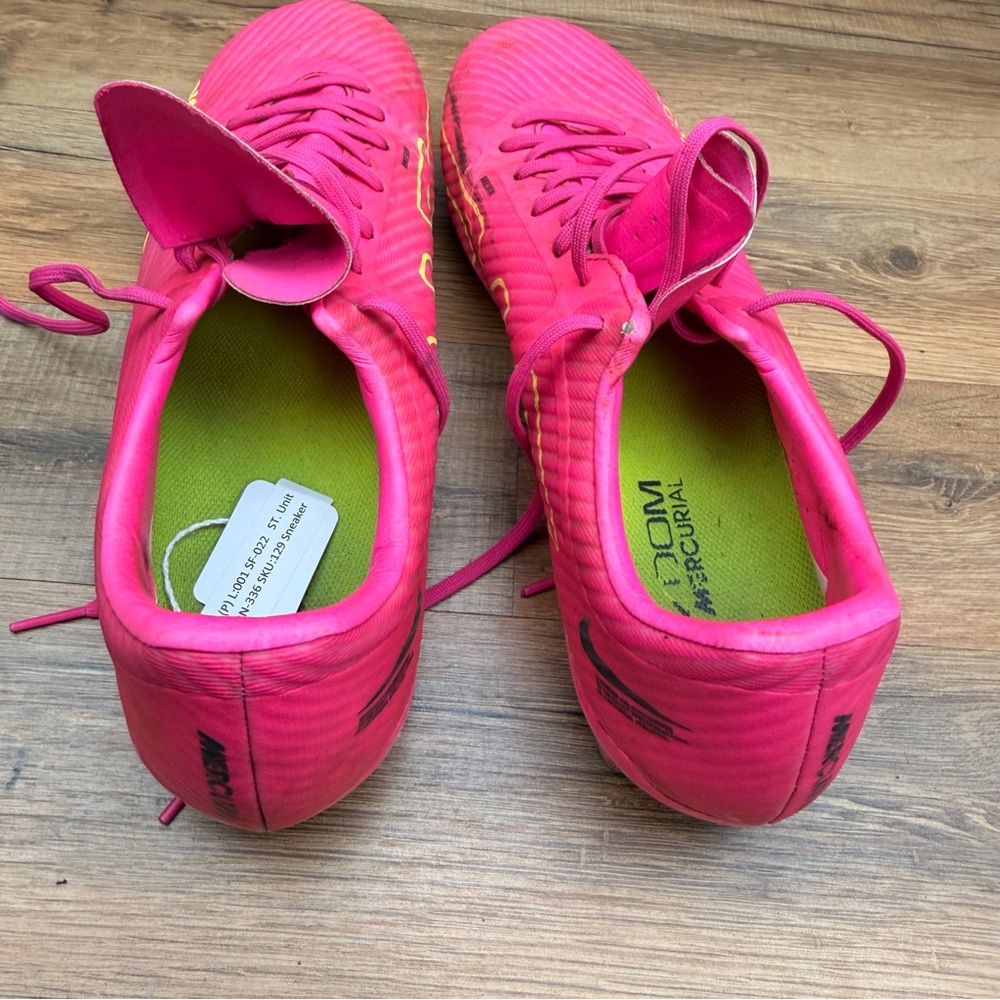 Nike Zoom Mercurial Vapor 15 Elite AG-Pro Men  Size 10 Pink Zoom Soccer Cleats - Picture 8 of 9